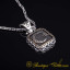 Crescent Star Square Pendant with King Chain Necklace