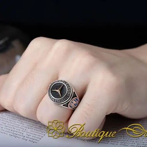 Car Logo Special Silver Ring for Mercedes-Benz Owners No:2