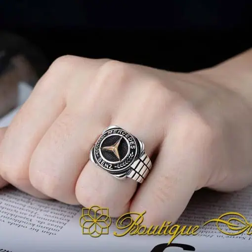 Car Logo Special Silver Ring for Mercedes-Benz Owners No:4