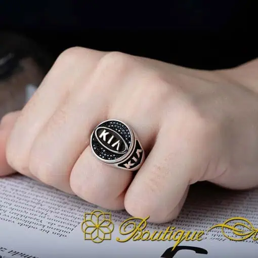 Car Logo Micro Zircon Detailed Ring for Kia Owners No:1