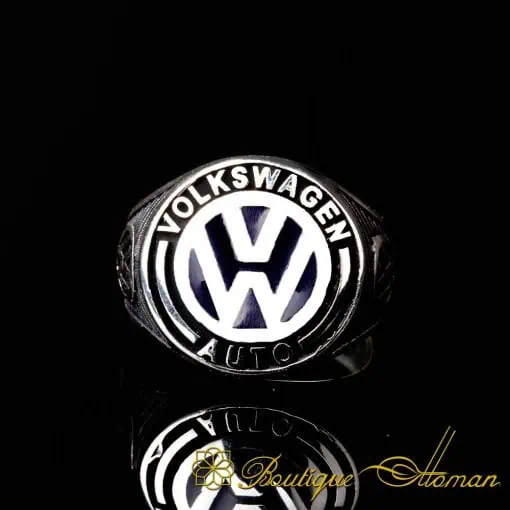 Car Logo Micro Zircon Detailed Ring for Volkswagen Owners No:2