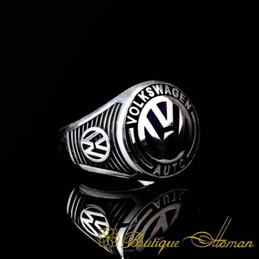 Car Logo Micro Zircon Detailed Ring for Volkswagen Owners No:2