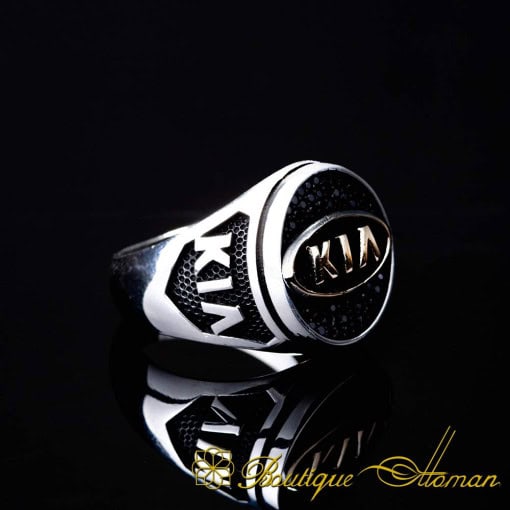 Car Logo Micro Zircon Detailed Ring for Kia Owners No:1