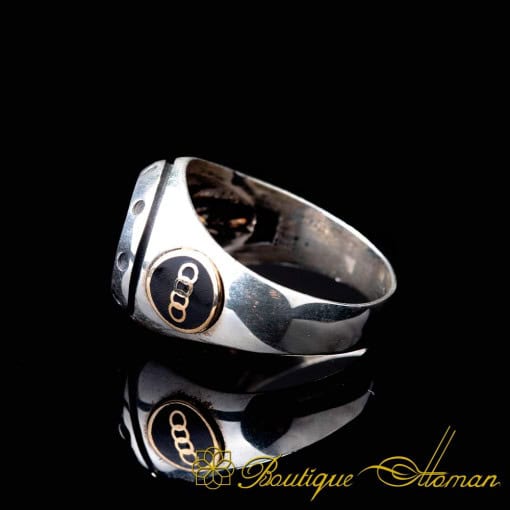 Car Logo Special Silver Ring for Audi Owners No:1