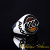 Car Logo Tiger's Eye Zircon Detailed Ring for Audi Owners No:3