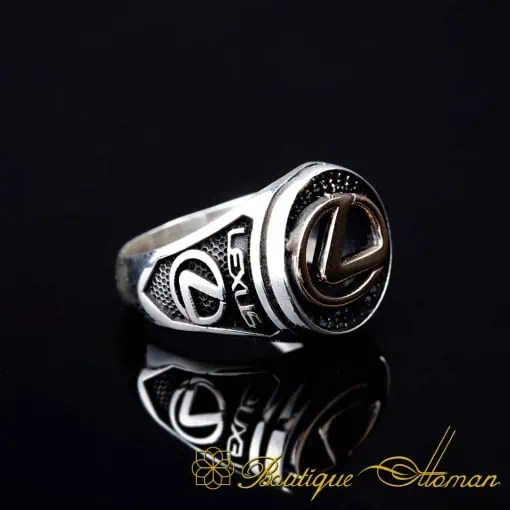 Car Logo Micro Zircon Detailed Ring for Lexus Owners No:1