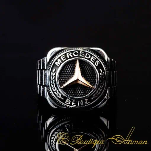 Car Logo Special Silver Ring for Mercedes-Benz Owners No:4