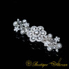 White Zircon Detailed Silver Hair Clip No:4
