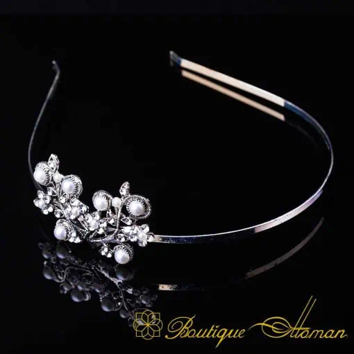 Sultana Pearl & Zircon Headband No:1