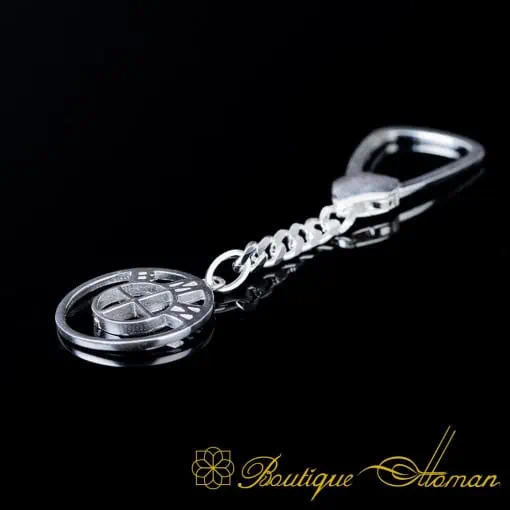 Car Logo Special Silver Keychain for BMW Owners No:2