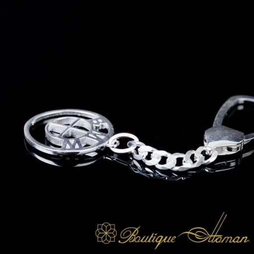 Car Logo Special Silver Keychain for BMW Owners No:2
