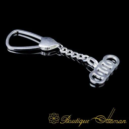 Car Logo Special Silver Keychain for BMW Owners No:2