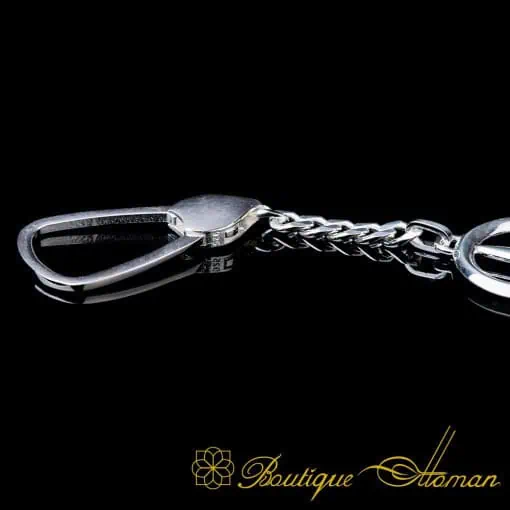Car Logo Special Silver Keychain for Mercedes Owners No:1