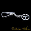 Car Logo Special Silver Keychain for Mercedes Owners No:1