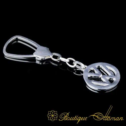 Car Logo Special Silver Keychain for Volkswagen Owners No:1