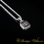 Car Logo Square Pendant with King Chain Necklace for Toyota Owners