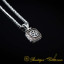 Car Logo Square Pendant with King Chain Necklace for Volkswagen Owners