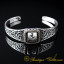 Car Logo Silver Cuff Bracelet for Ferrari Owners