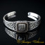 Car Logo Silver Cuff Bracelet for Porsche Owners