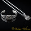Car Logo Square Bracelet & Pendant Set for Mercedes-Benz Owners