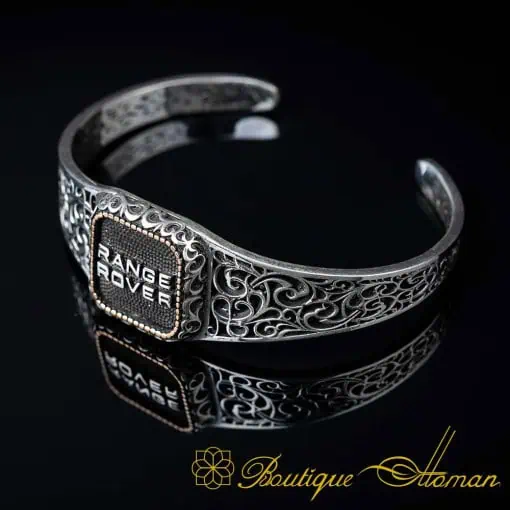 Car Logo Square Bracelet & Pendant Set for Range Rover Owners