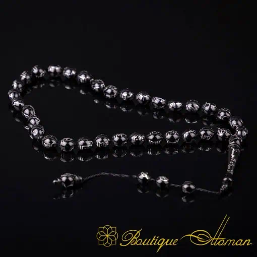 Asma Ul Husna 99 Names of Allah Oltu Stone Tasbih