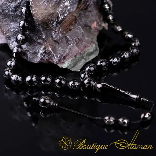 Asma Ul Husna 99 Names of Allah Oltu Stone Tasbih