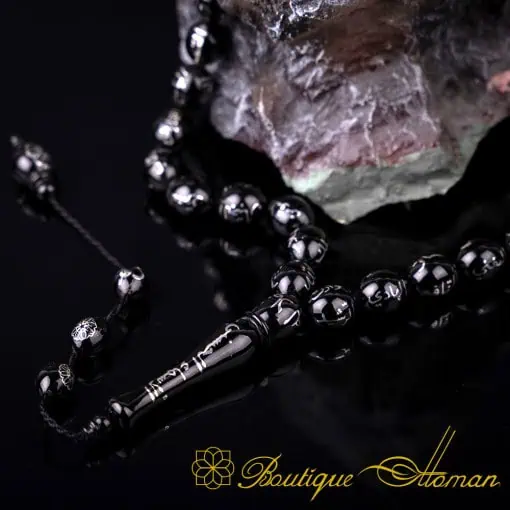 Asma Ul Husna 99 Names of Allah Oltu Stone Tasbih