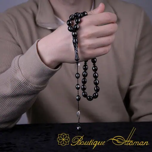 Asma Ul Husna 99 Names of Allah Oltu Stone Tasbih