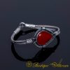 Red Yemeni Aqeeq Kazaz Hand Knitted Bracelet