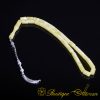 Yellow Amber Capsule Cut Tasbih With 925 Sterling Silver Tassel