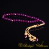 Ruby Stone Prayer Beads With Gold Plated Kazaz Imame