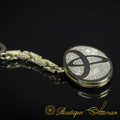 Car Logo Special Gold Plated Keychain for Toyota Owners No:1