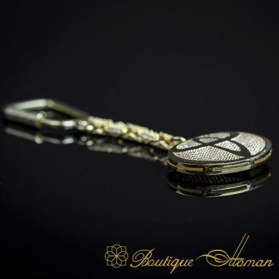Car Logo Special Gold Plated Keychain for Toyota Owners No:1