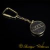 Car Logo Special Gold Plated Keychain for Audi Owners No:3