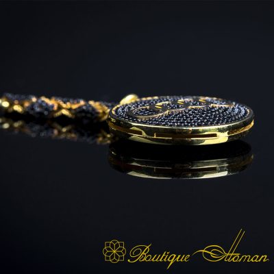 Car Logo Special Gold Plated Keychain for Audi Owners No:3