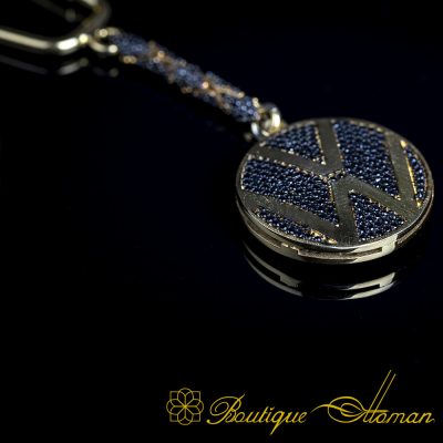 Car Logo Special Gold Plated Keychain for Volkswagen Owners No:3