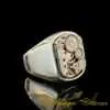 Watch Movement Modern Silver Ring