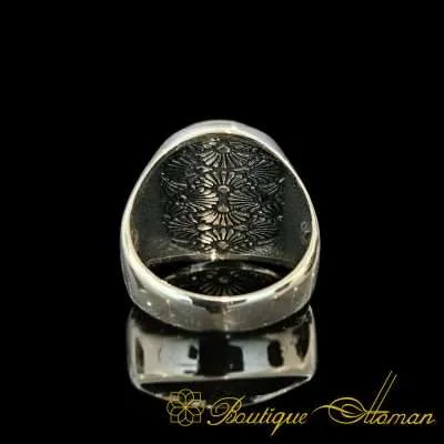 Watch Movement Modern Silver Ring