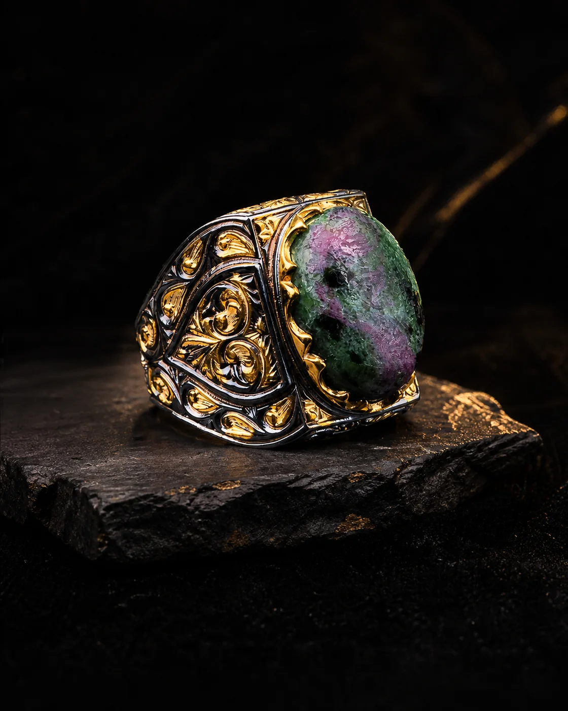 Boutique Ottoman masterpiece gemstone ring