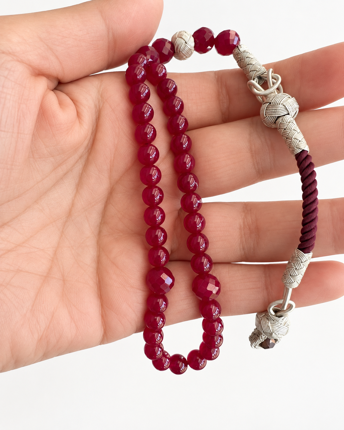 Special Design Ruby Tasbih with Kazaz