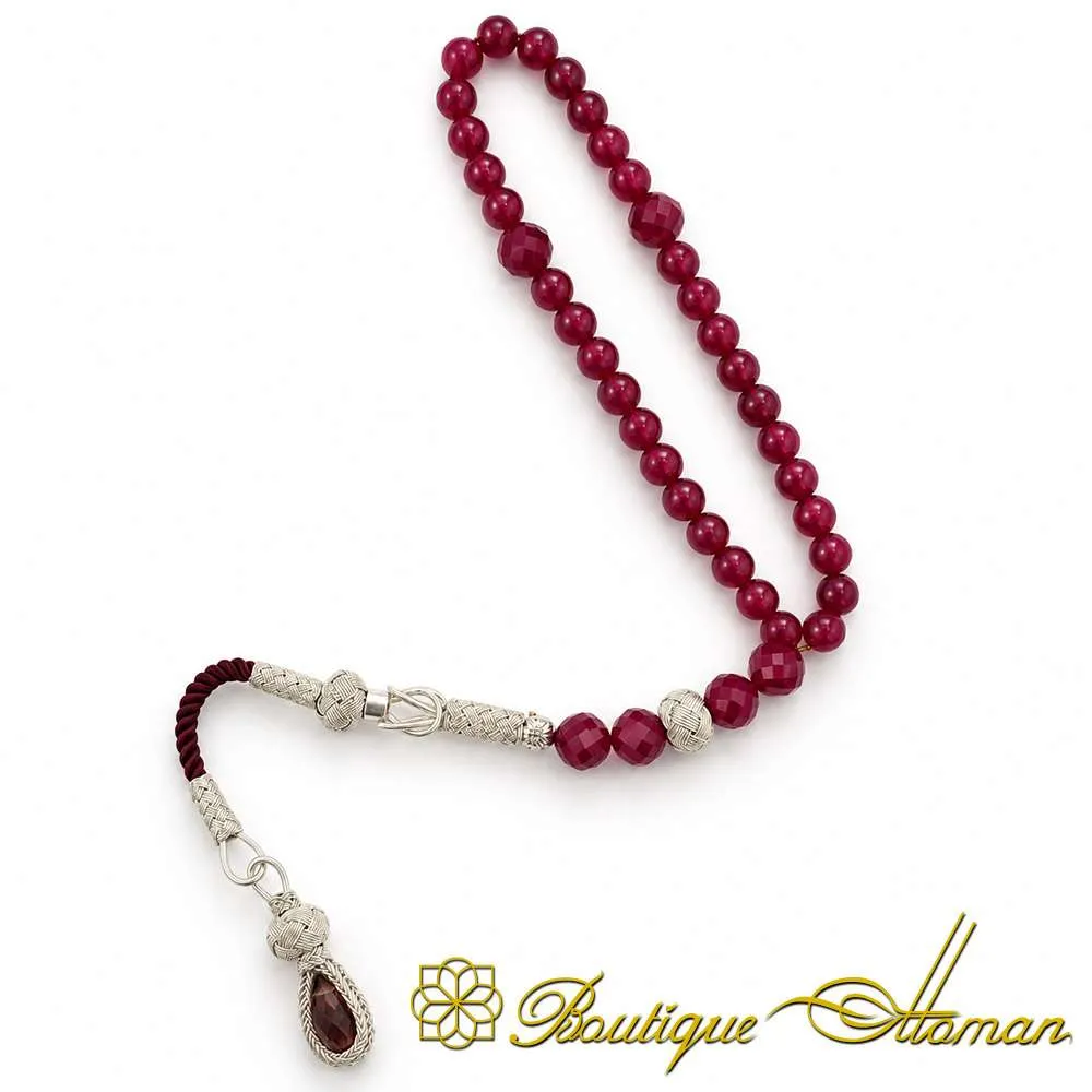 Special Design Ruby Tasbih with Kazaz