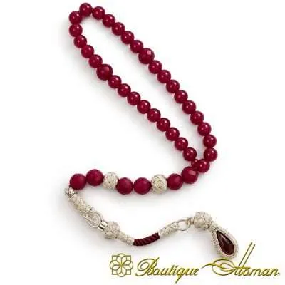 Special Design Ruby Tasbih with Kazaz