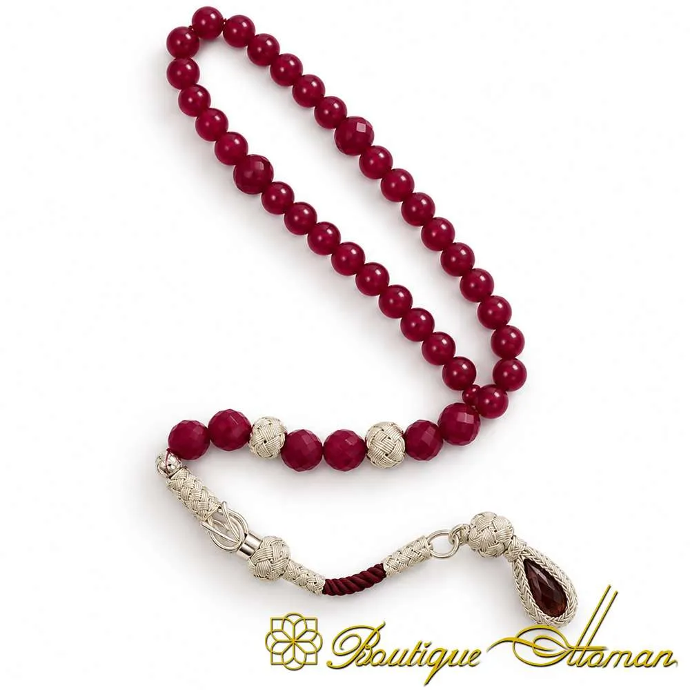 Special Design Ruby Tasbih with Kazaz