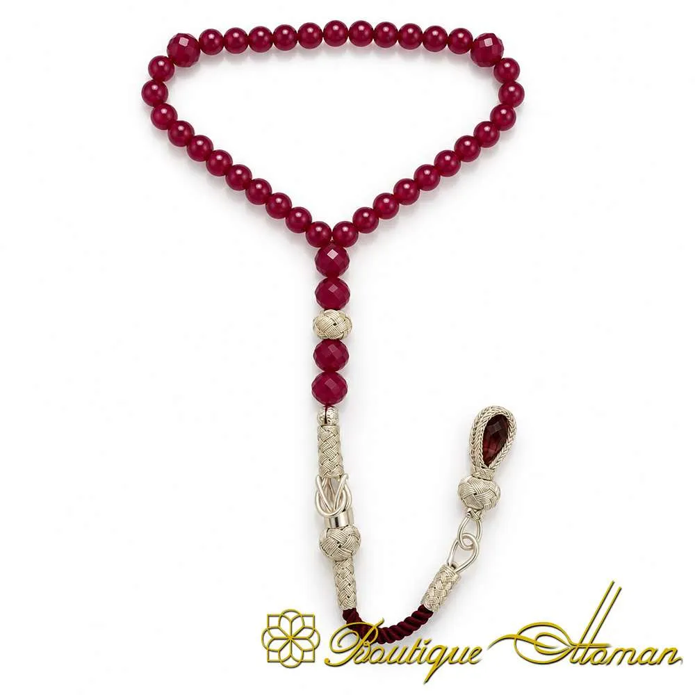 Special Design Ruby Tasbih with Kazaz