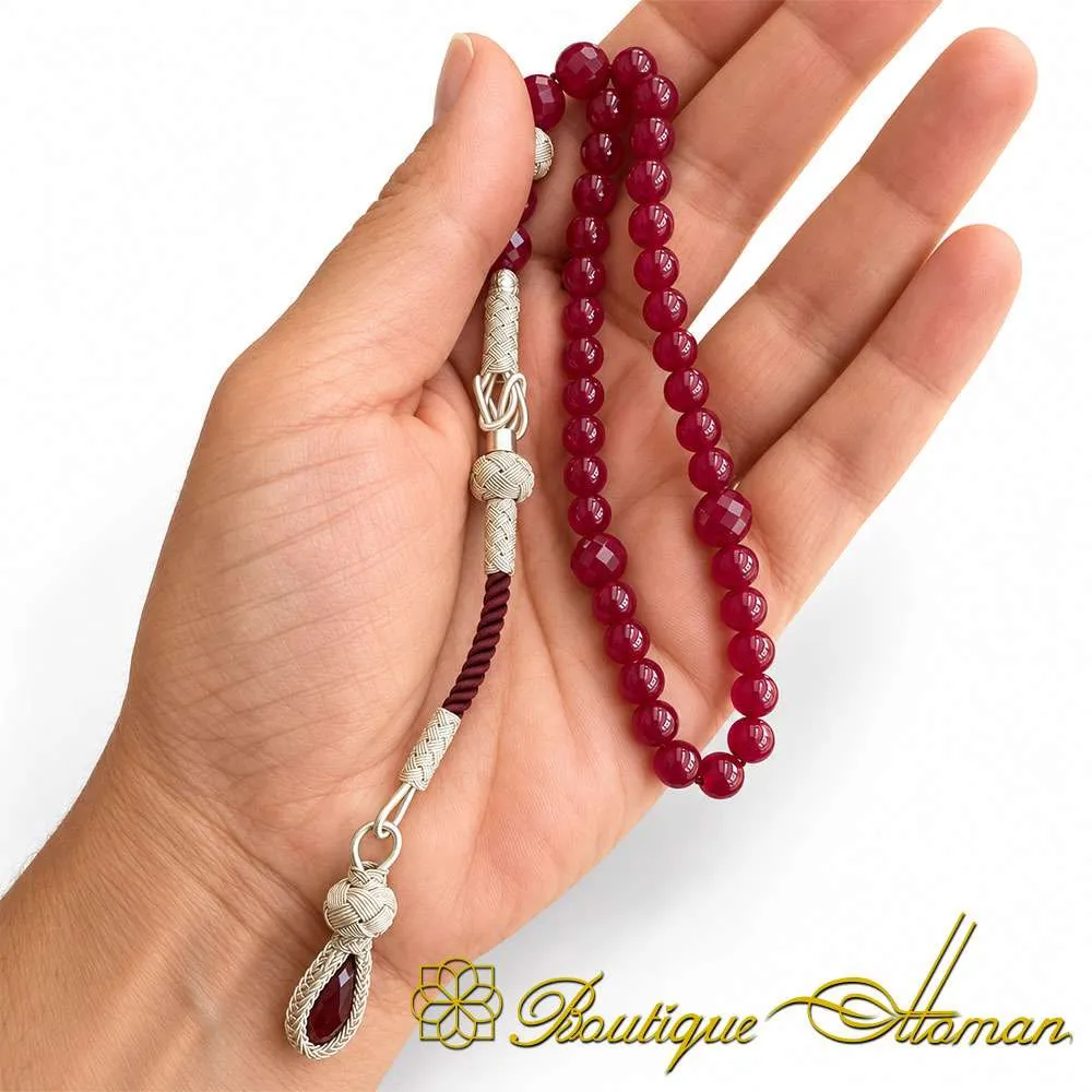 Special Design Ruby Tasbih with Kazaz